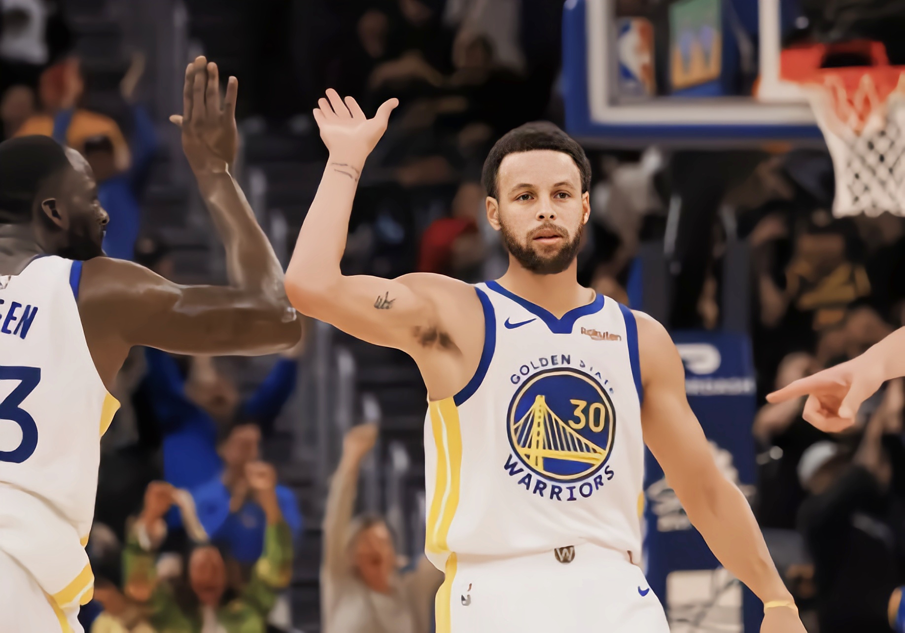 勇士逆转超越鹈鹕：库里单挑安东尼，全场发威