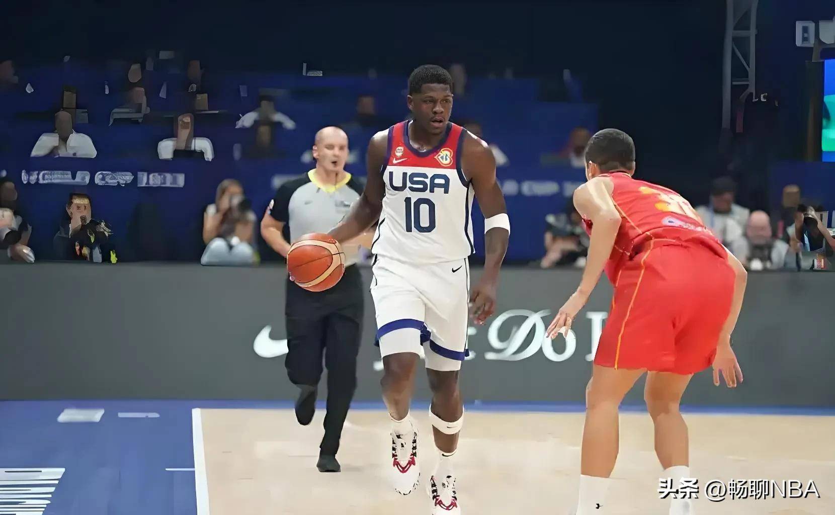 德国男篮鏖战美国男篮，锡安送出助攻